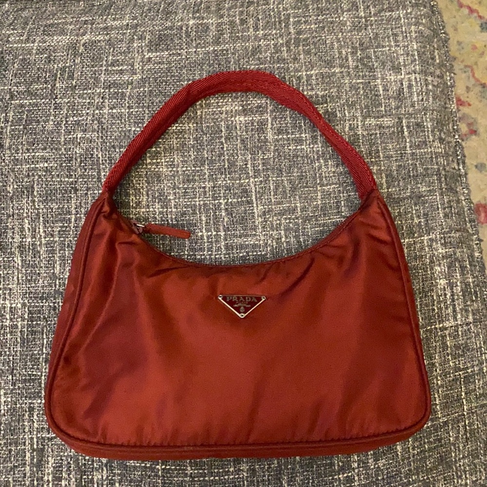 Red Nylon Prada Bag